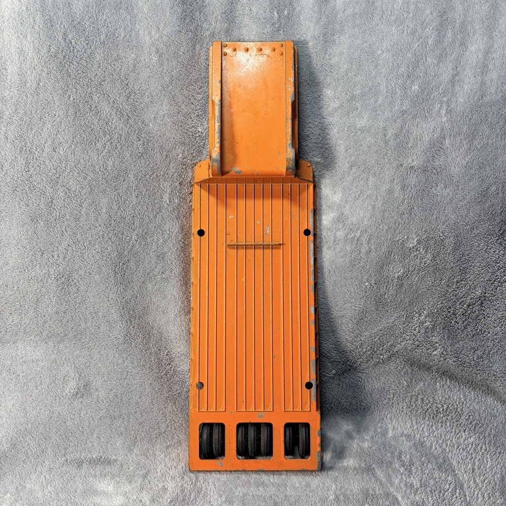 Hubley Low Boy Semi Trailer Orange Vintage Toy Trailer Only No. 506